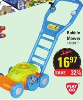 playgo bubble mower