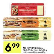 Armstrong Cheese, Shreds Or Mozzarellissima - $6.99