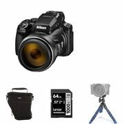 Coolpix P1000 4K Camera With 3000mm Zoom, Mini Tripod, Bag And 64GB Memory Card - $1299.00 ($200.00 off)