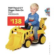 paw patrol 6v digger