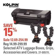 Kolpin Outdoors ATV Luggage Boxes, Grips, Accessories And Covers - $12.69-$254.99 (15% off)