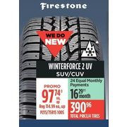 Firestone Winter 2 UV SUV/CUV Tires - $97.74 (15% off)