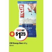Clif Energy Bars - $1.25 ($0.44 off)