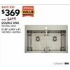 Odyssey Double Sink - $369.00 ($50.00 off)