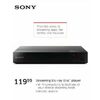 Sony Streaming Blu - Ray Disc Player - $119.99