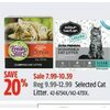 Cat Litter - $7.99-$10.39 (20% off)