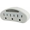 3-Outlet Wall Tap With Night Light - $2.99