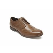 Symon Cognac Brown Leather Wingtip Leather Oxford Dress Shoe By Rockport - $109.99 ($30.01 Off)