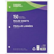 Everyday Essentials Ruled Sheets - $1.99