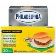 No Name Slices, Philadelphia Dips or Cream Cheese - $4.49