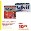 Advil Or Robox Pain Relief Or Robitussin Cough & Cold Syrup - $10.99