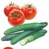 English Cucumbers or Beefsteak Tomato - $1.29