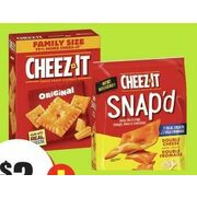 Kellogg's Cheez-It Crackers or Snap'd - $3.00