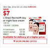 L'Oreal Revitalift Day or Night Face Cream - $22.99 ($7.00 off)