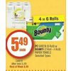 PC Green Or Bounty Paper Towels - $5.49