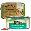 Brunswick Sardines, Clover Leaf Skipjack or Flavoured Tuna - 2/$4.00