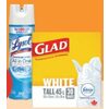 Lysol Disinfecting Spray or Glad Garbage Bags - $7.99
